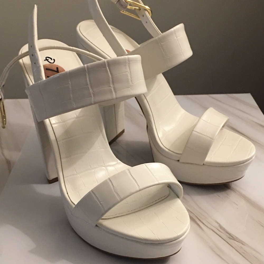 White Qupid Heels